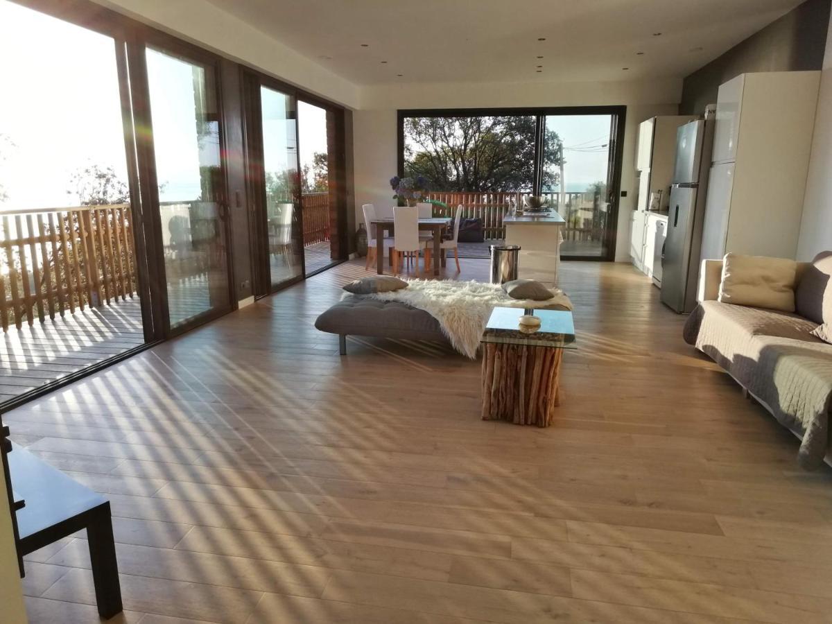 Villa L'Alpana En Bois Vue Mer A 180 Degres Сарі-Соленцара Екстер'єр фото