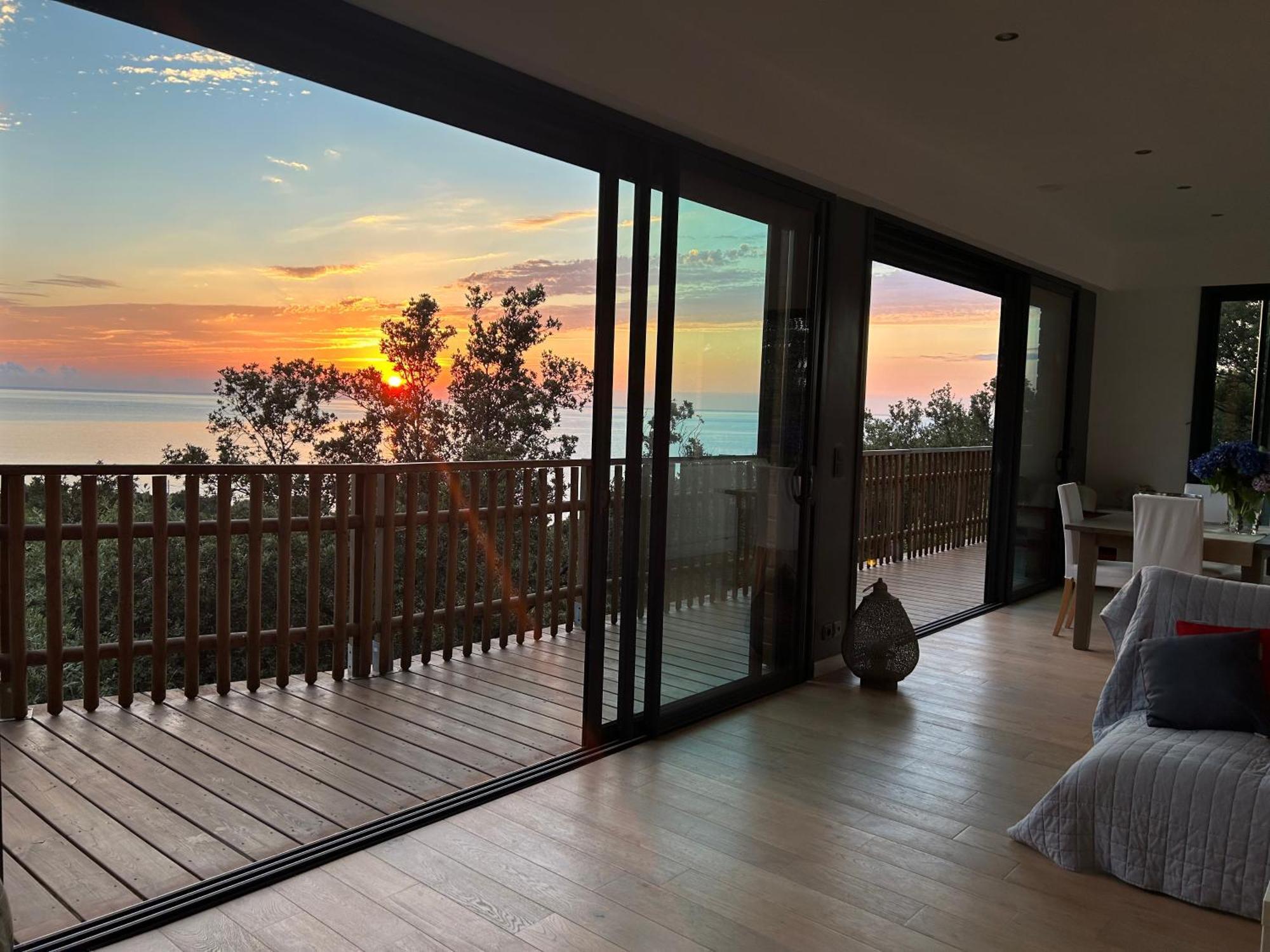Villa L'Alpana En Bois Vue Mer A 180 Degres Сарі-Соленцара Екстер'єр фото