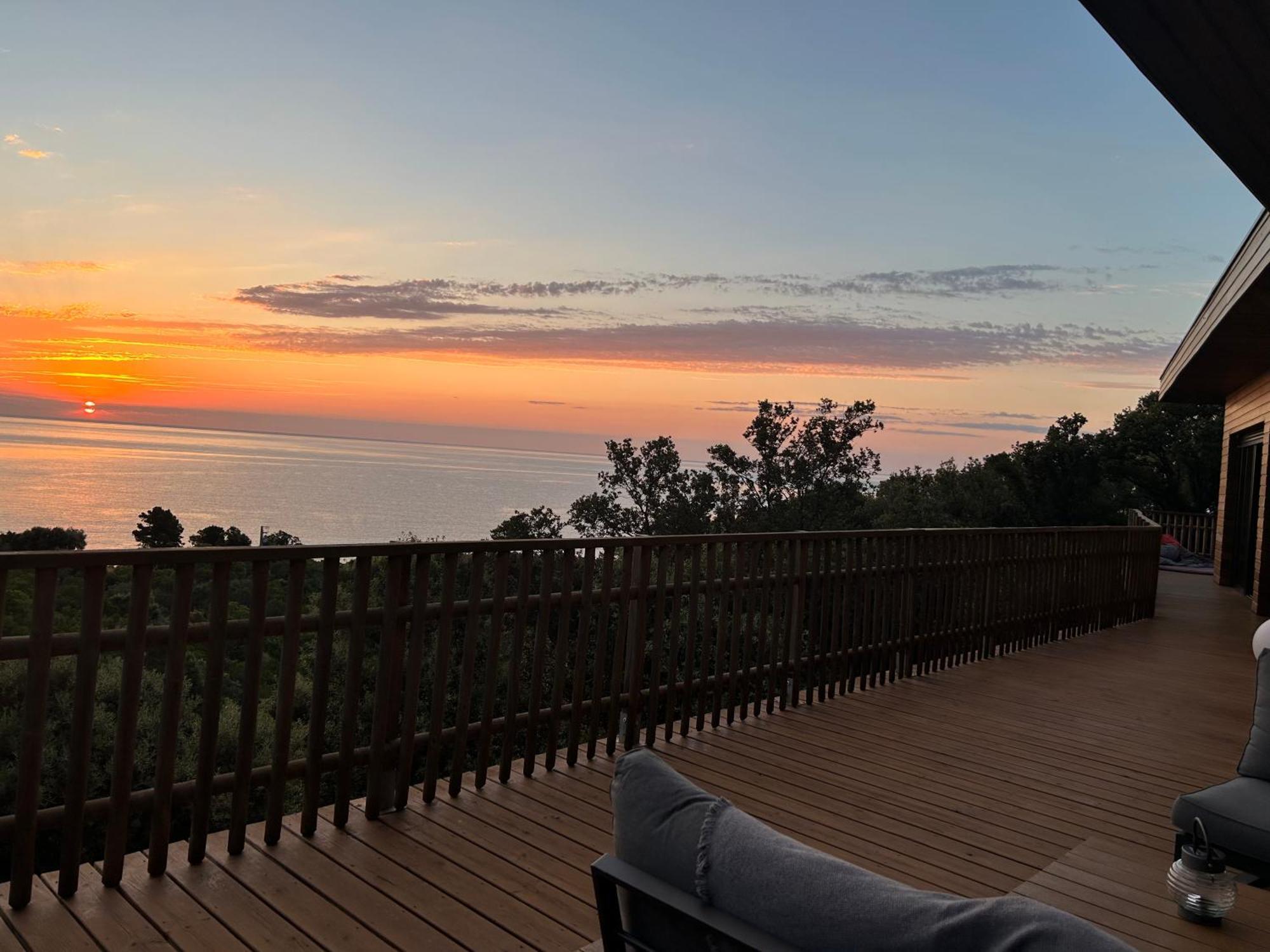 Villa L'Alpana En Bois Vue Mer A 180 Degres Сарі-Соленцара Екстер'єр фото