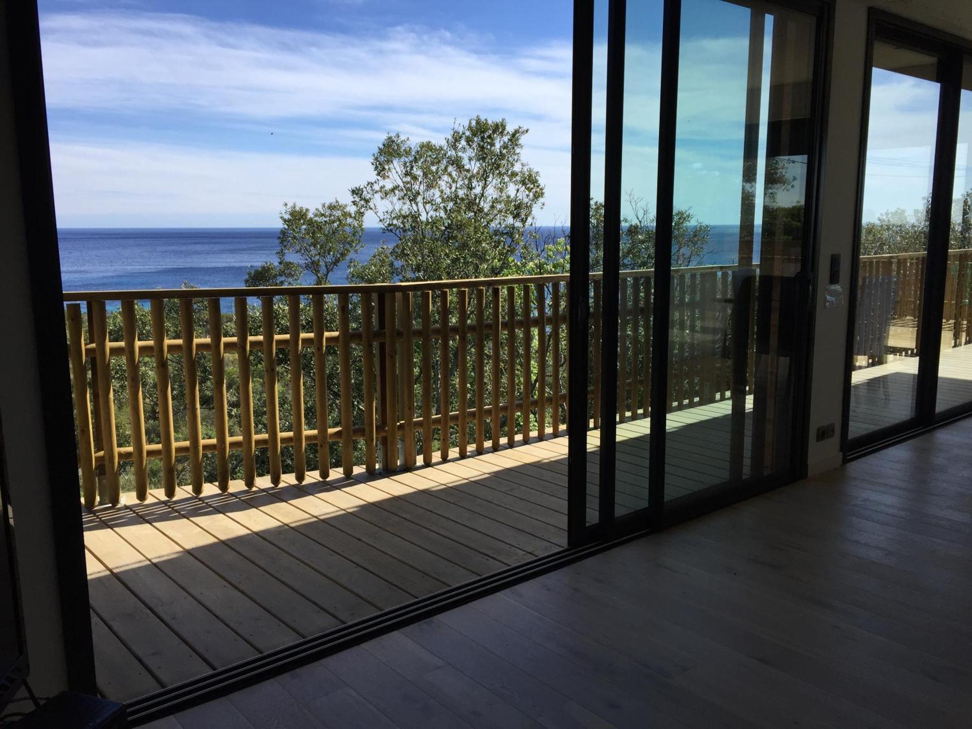 Villa L'Alpana En Bois Vue Mer A 180 Degres Сарі-Соленцара Екстер'єр фото