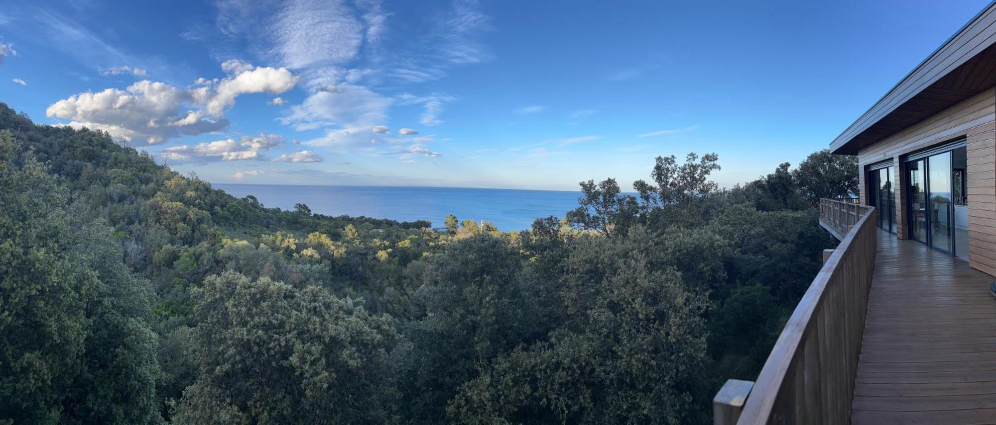 Villa L'Alpana En Bois Vue Mer A 180 Degres Сарі-Соленцара Екстер'єр фото